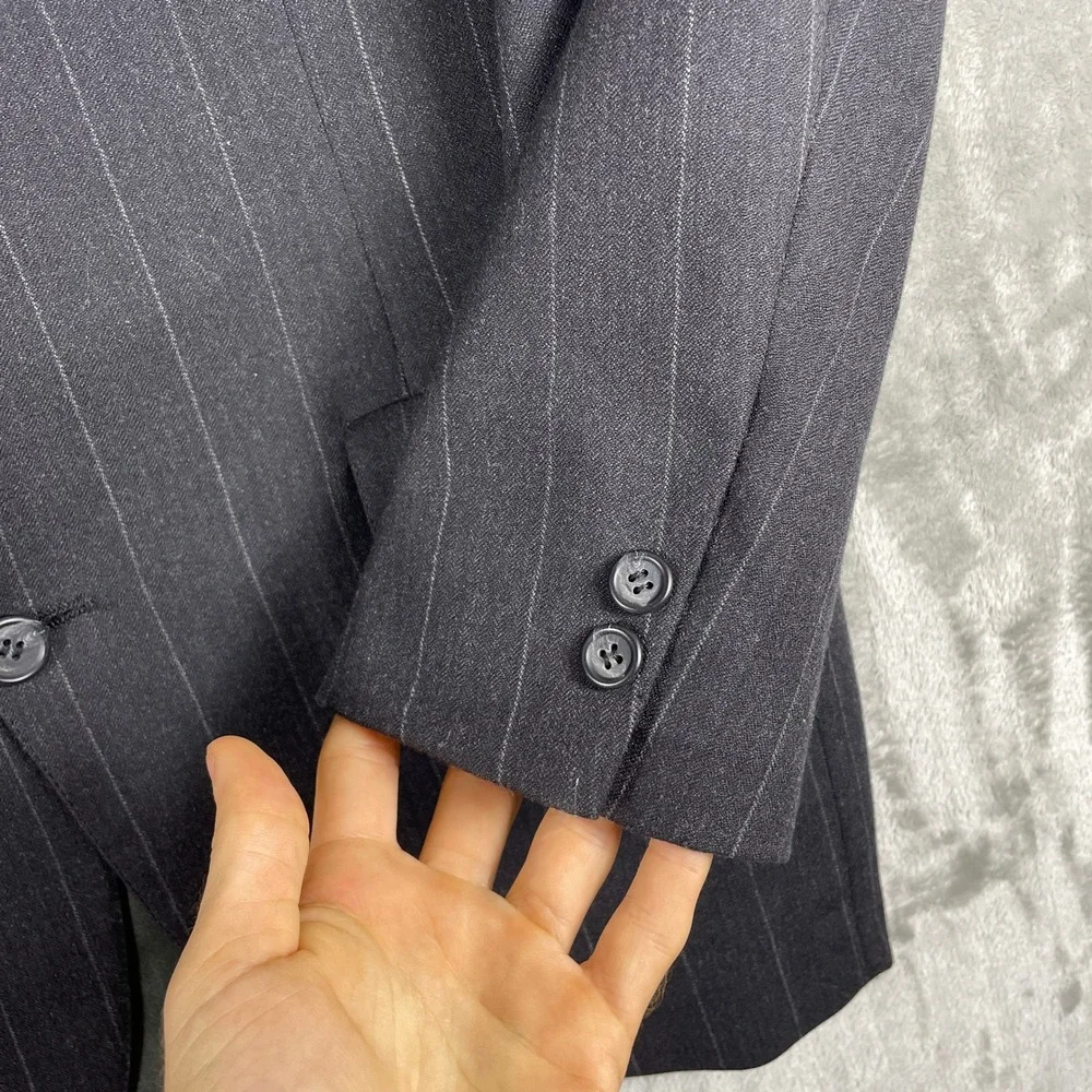 Vintage Brooks Brothers Suit Mens 40 34x30 Pinstripe 1970s USA Wool 2 Piece